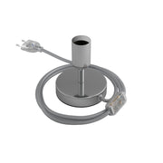 Alzaluce - Lampada da tavolo in metallo - Cromo 5 cm