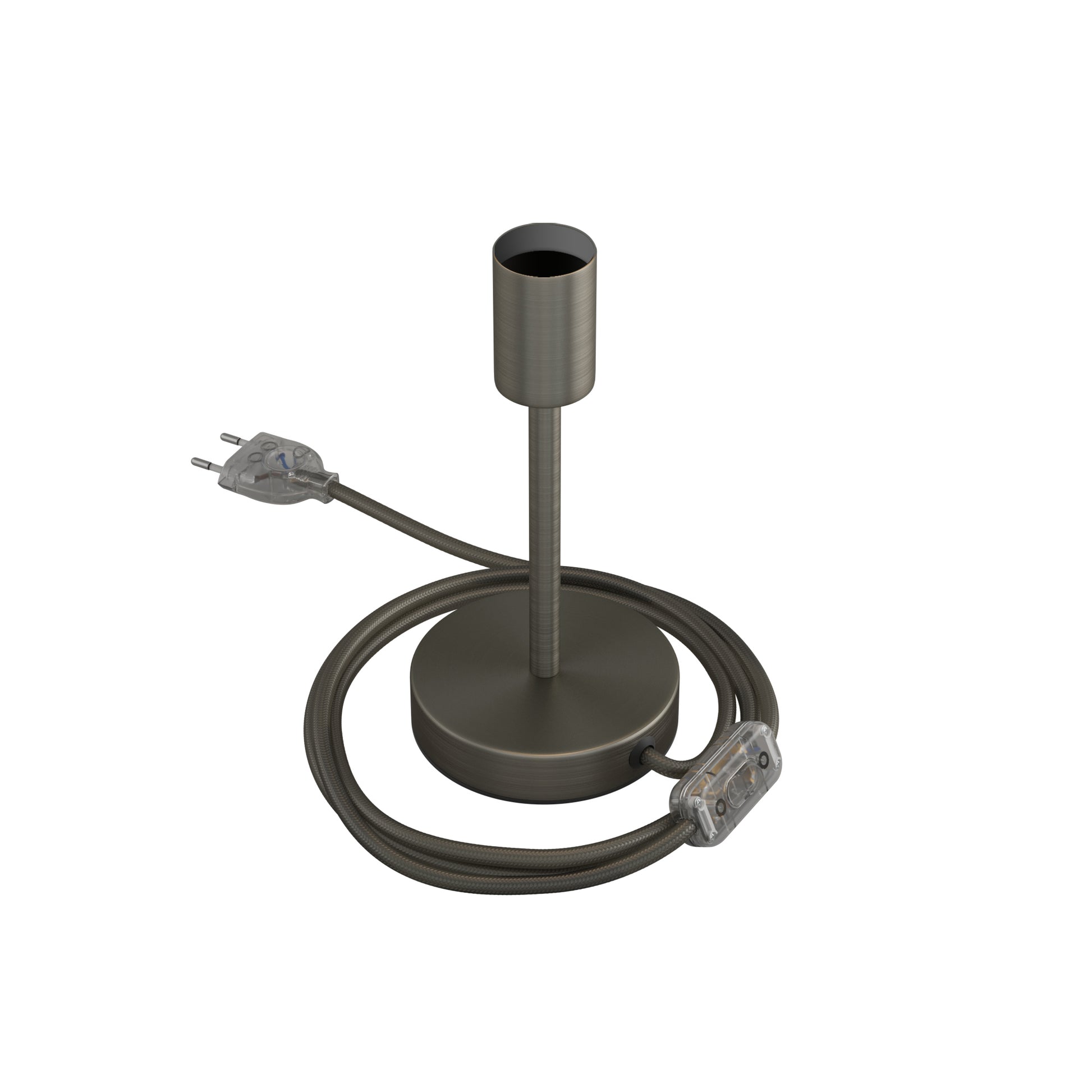 Alzaluce - Lampada da tavolo in metallo - Titanio satinato 15 cm