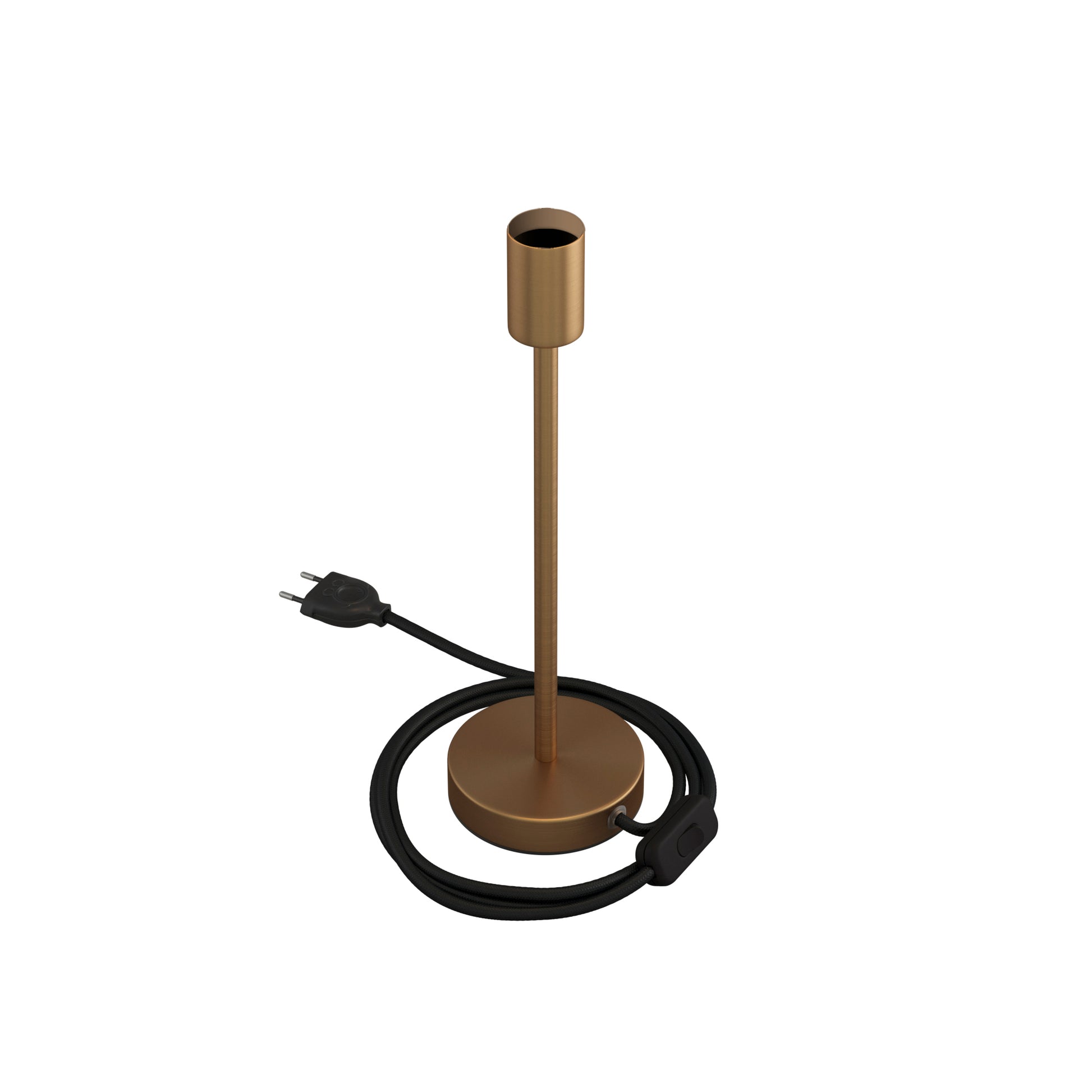 Alzaluce - Lampada da tavolo in metallo - Bronzo satinato 30 cm