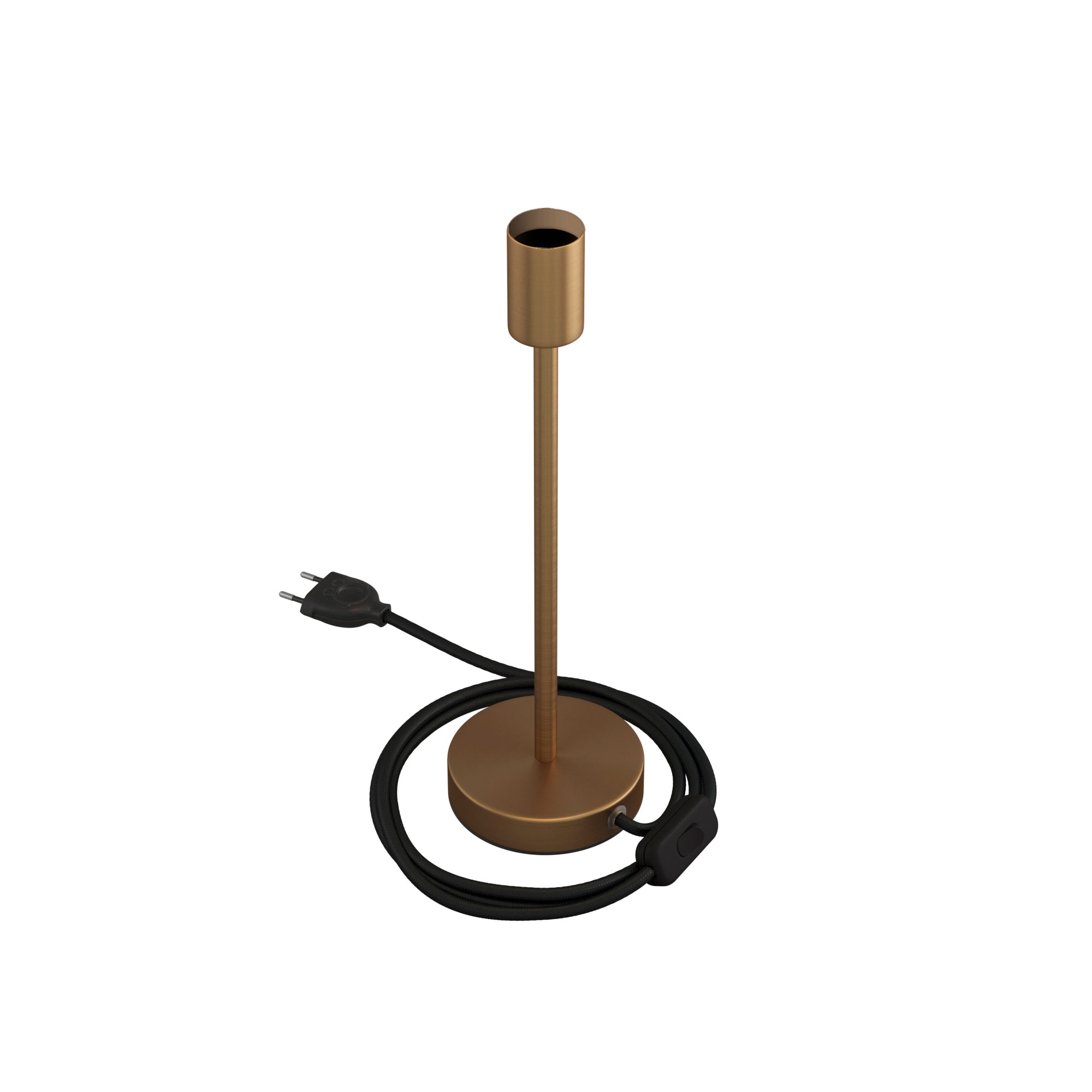 Alzaluce - Lampada da tavolo in metallo - Bronzo satinato 30 cm