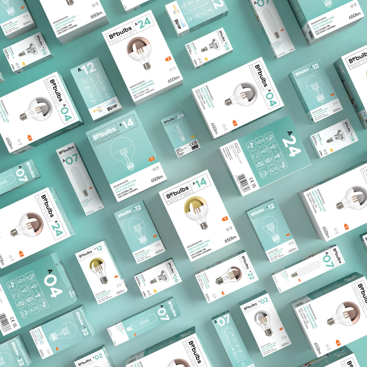 Lampadina LED Mezza Sfera Oro Globo G125 7W 650Lm E27 2700K Dimmerabile - A15