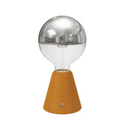 Lampada portatile ricaricabile Cabless01 con lampadina globo mezza sfera argento - Zafferano