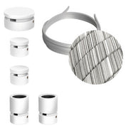 Sistema Filé Wiggle Kit - con cavo ECC37 di 3 m per catenaria e 5 componenti in legno verniciato bianco per interni