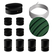 Sistema Filé Symmetric Kit - con cavo CM21 di 5 m per catenaria e 9 componenti in legno verniciato nero per interni