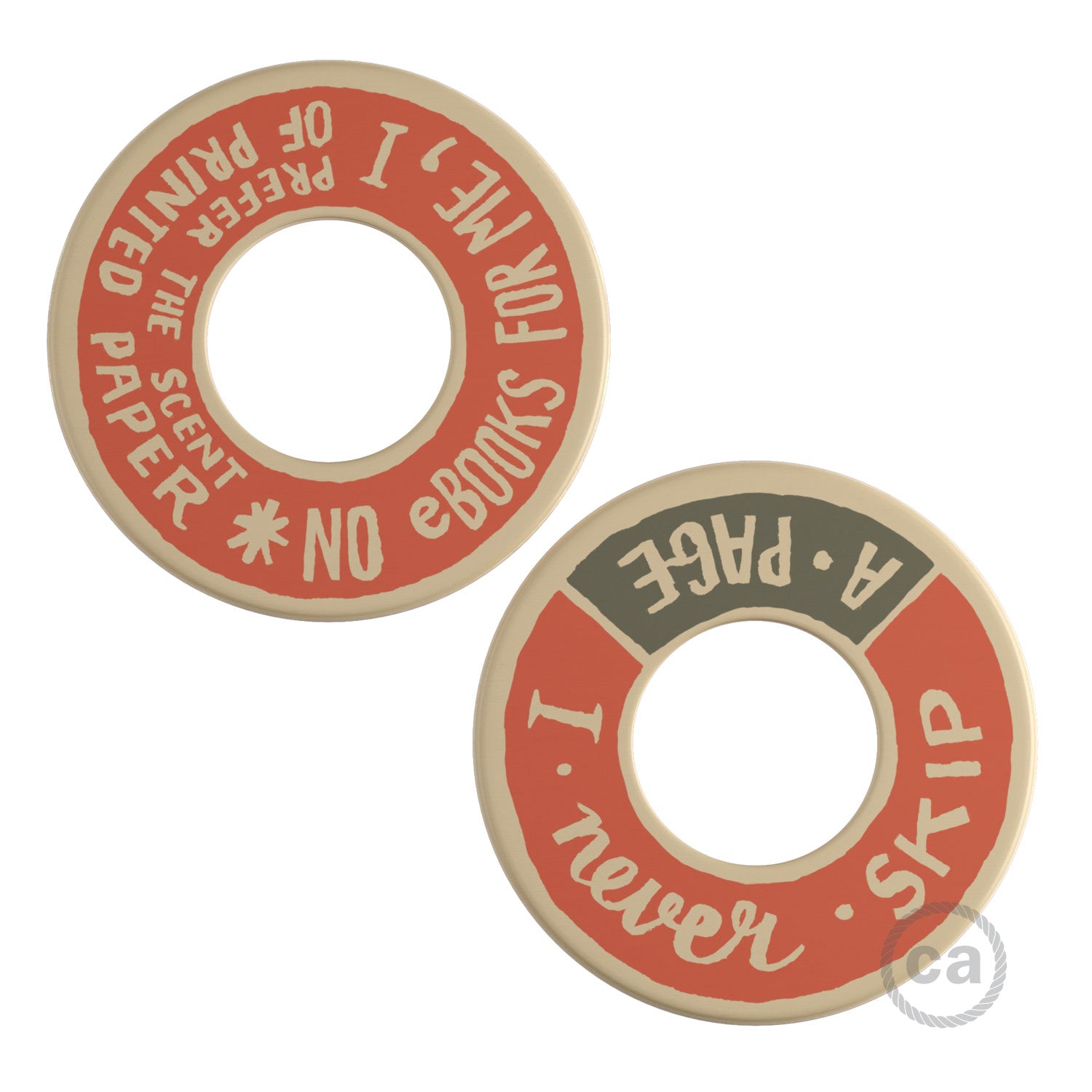 Posaluce MINI-UFO in legno double-face PALLE DA LETTURA - PAGE + SCENT OF PAPER