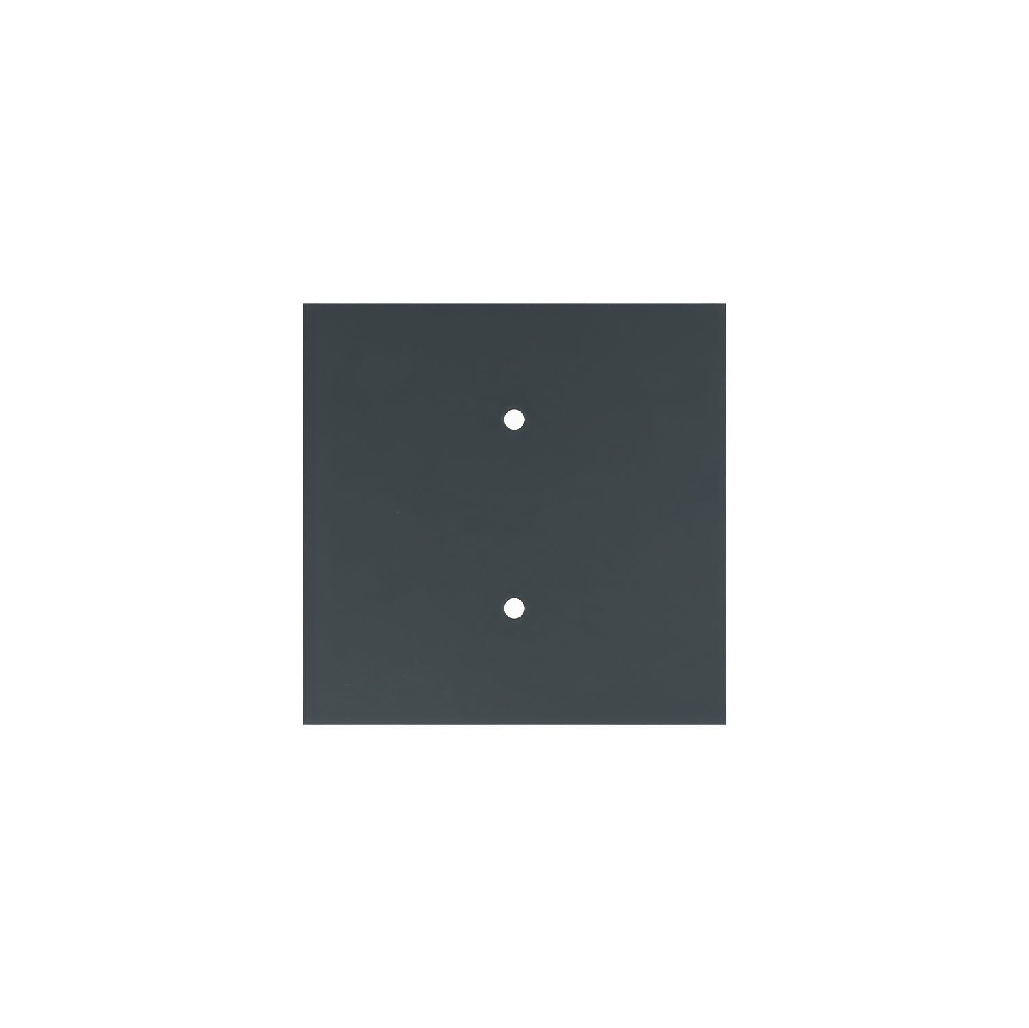Rosone Rose-One quadrato, 200 mm con 2 fori e 4 fori laterali - Antracite Bianco