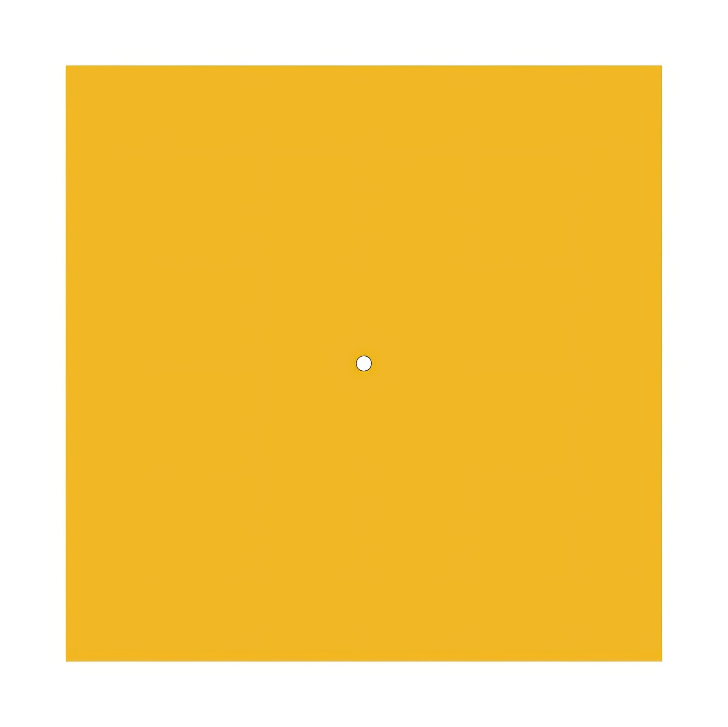 Rosone XXL Rose-One quadrato, 400 mm con 1 foro e 4 fori laterali - Mostarda Bianco