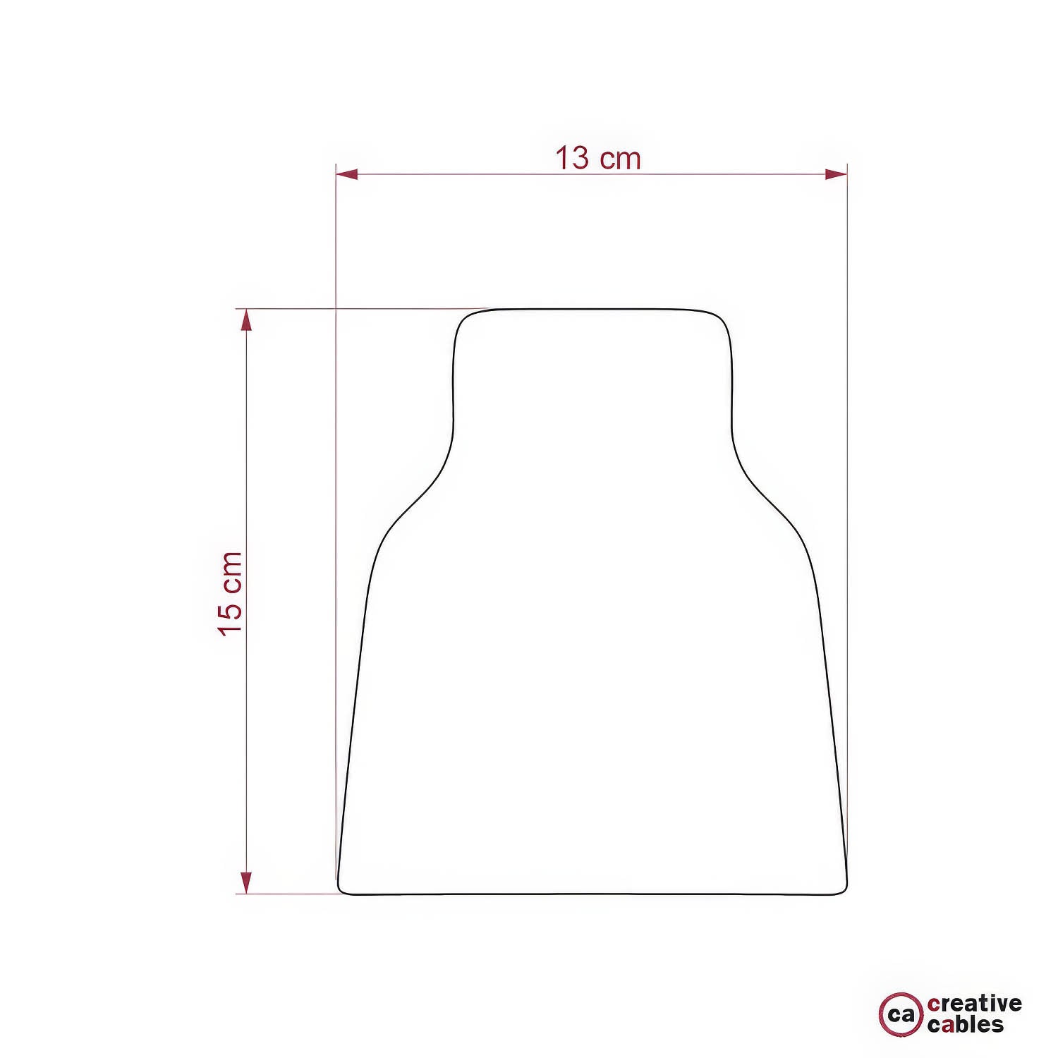 Paralume Vaso in ceramica, collezione Materia - Made in Italy - Effetto corten