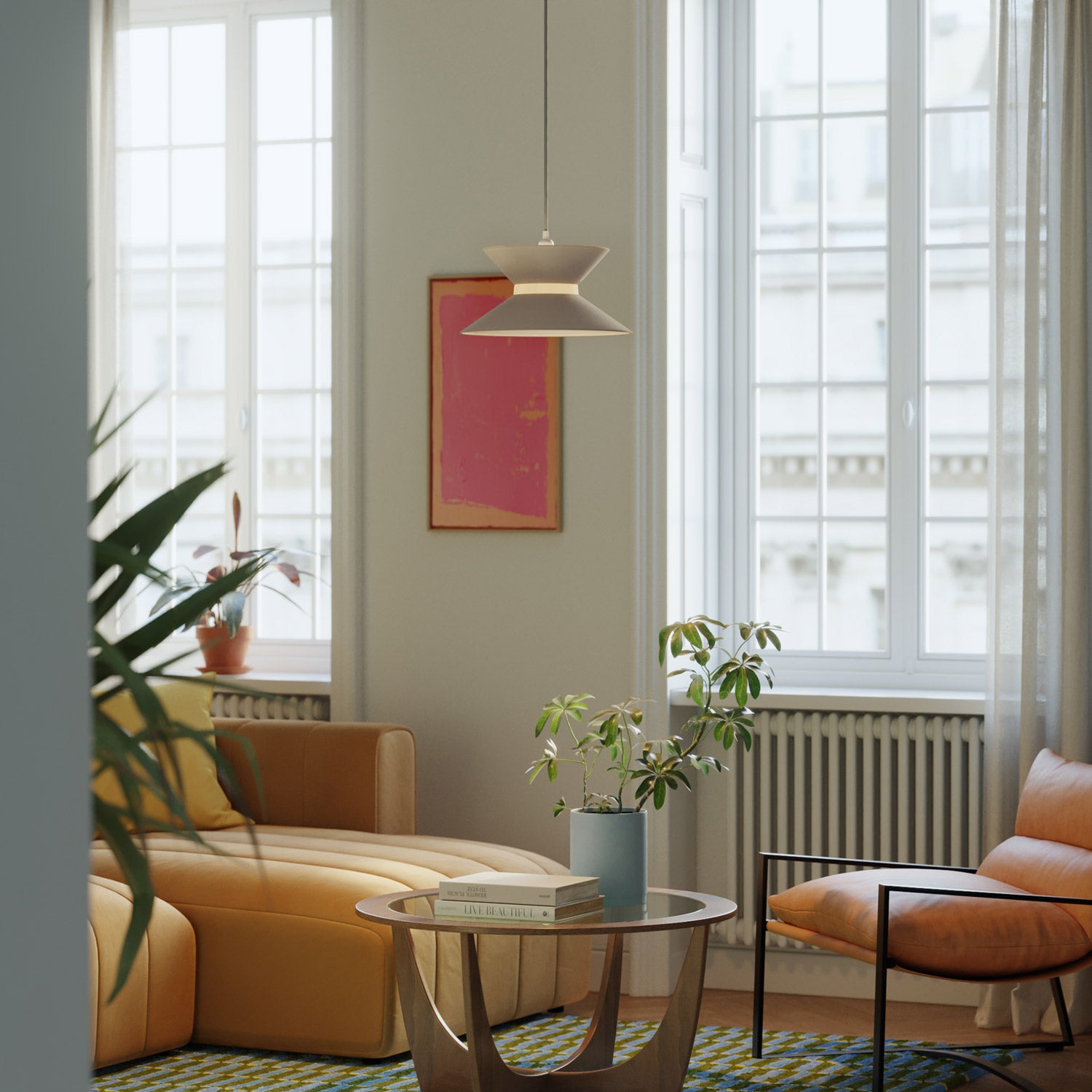 Paralume in tessuto Clessidra Arenal tortora - Made in Italy Arenal sabbia