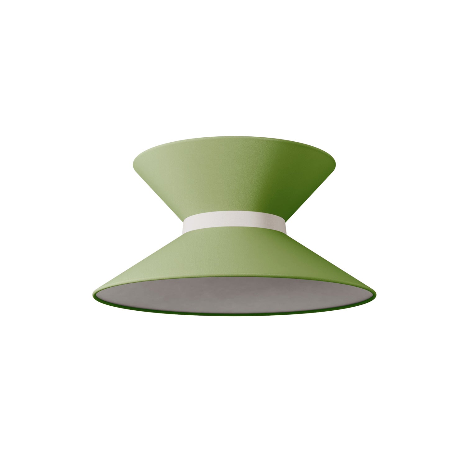 Paralume in tessuto Clessidra Cinette verde pistacchio - Made in Italy Arenal sabbia