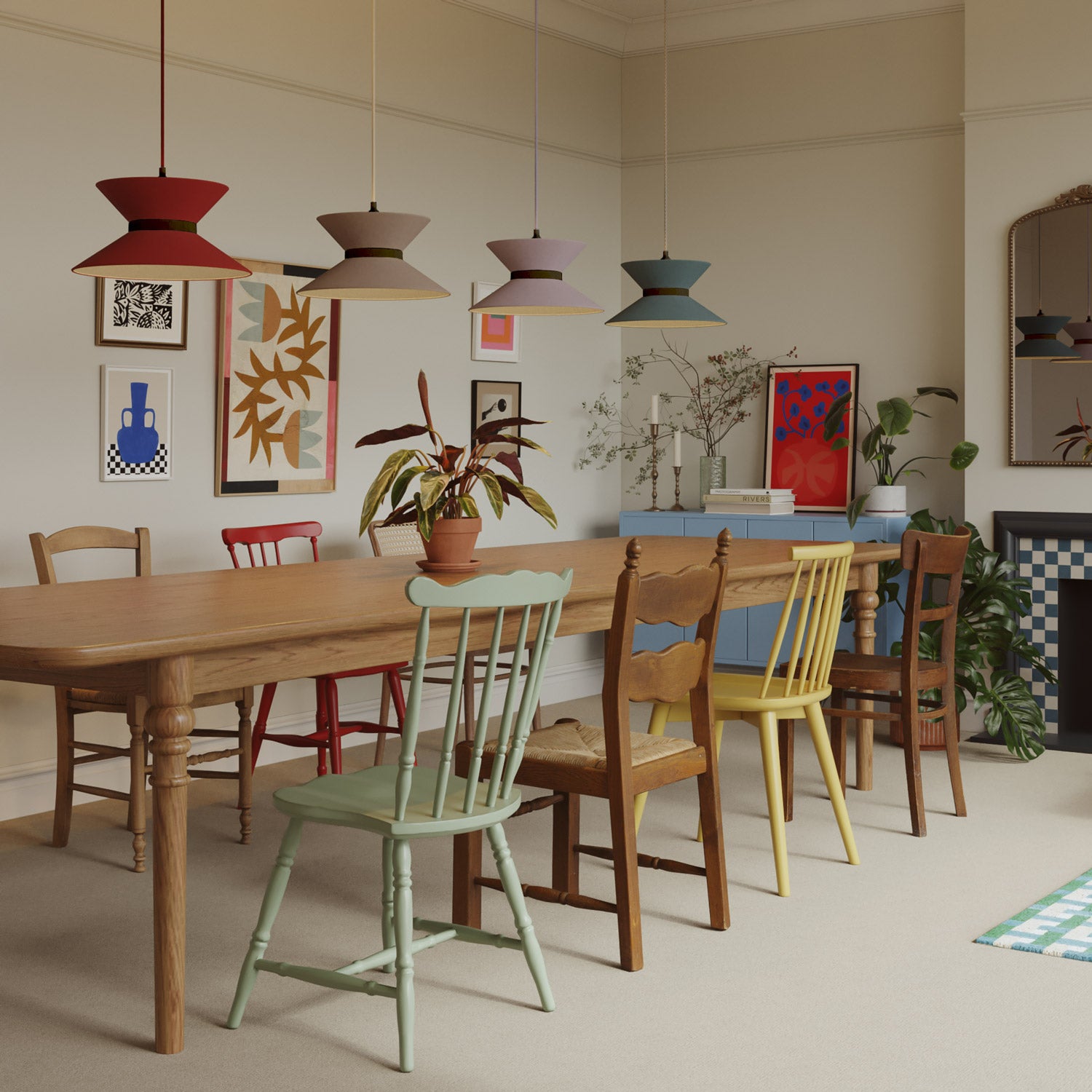 Paralume in tessuto Clessidra Teletta rosso - Made in Italy Teletta antracite