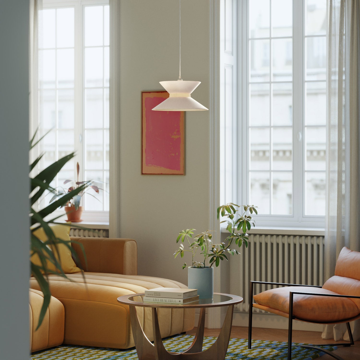 Paralume in tessuto Clessidra Arenal sabbia - Made in Italy Arenal sabbia