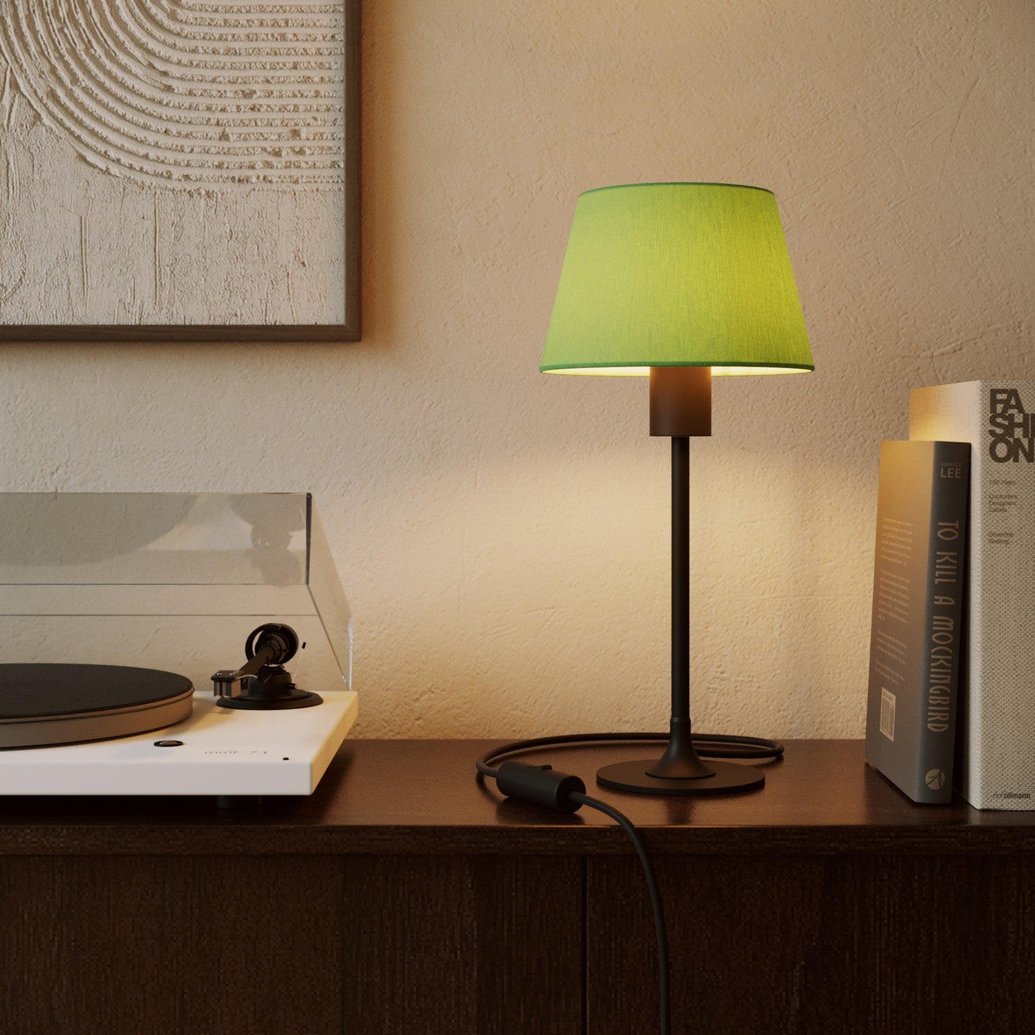 Paralume Impero S con attacco E27 per lampada da tavolo o applique - Made in Italy - Cinette Verde Pistacchio