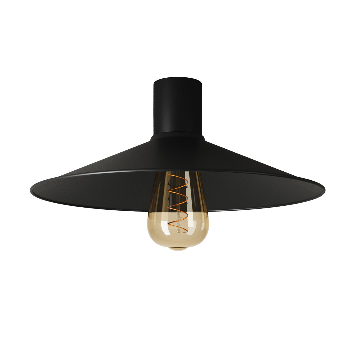 Lampada da soffitto Nera con paralume in metallo Swing - Waterproof IP44 - IO