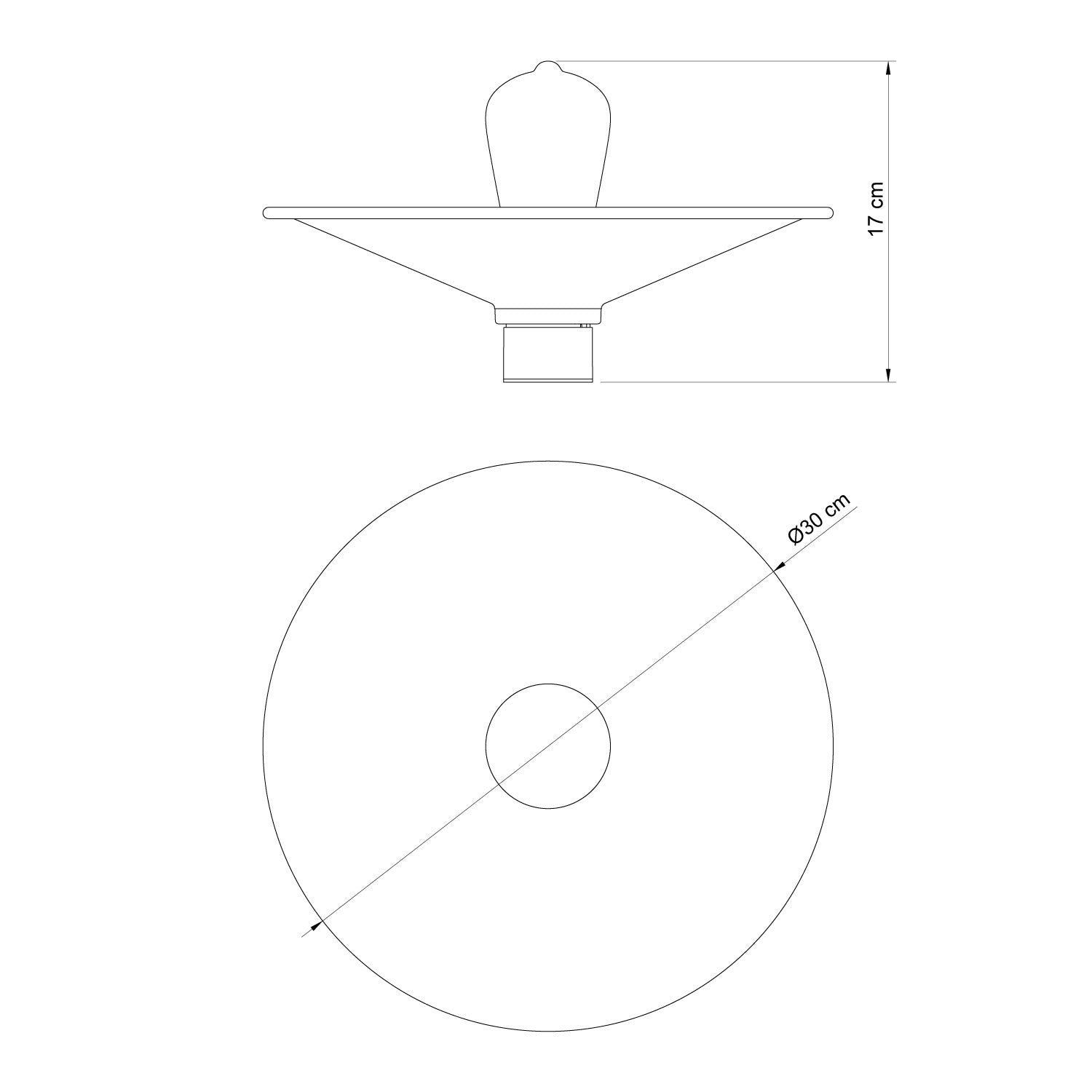 Lampada da soffitto Nera con paralume in metallo Swing - Waterproof IP44 - IO