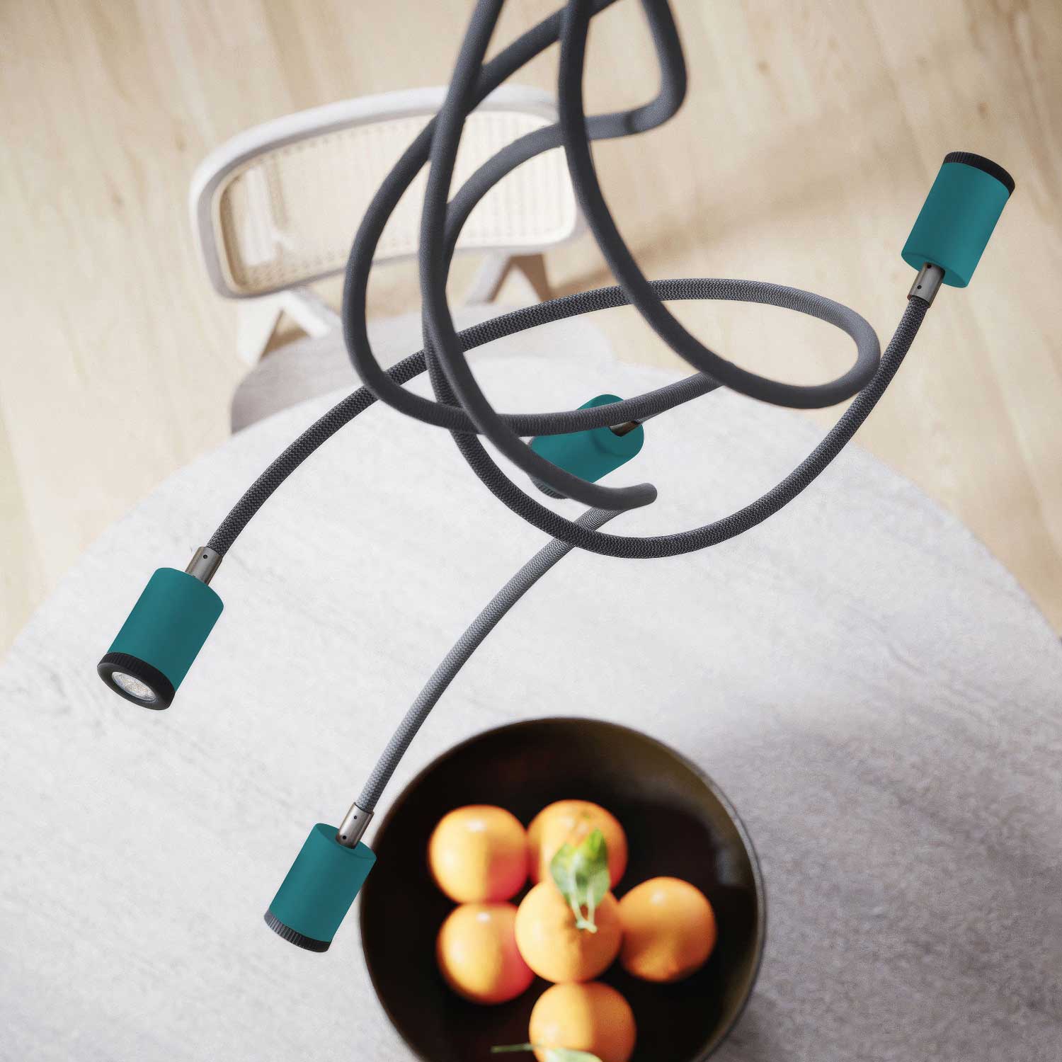 Mini faretto Spotlight LED GU1d0 - Petrolio