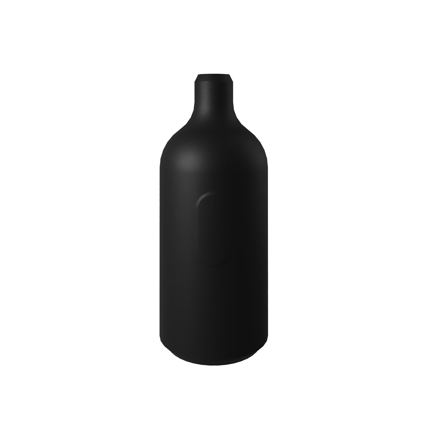 Kit portalampada E27 in silicone con interruttore e serracavo nascosti - Nero