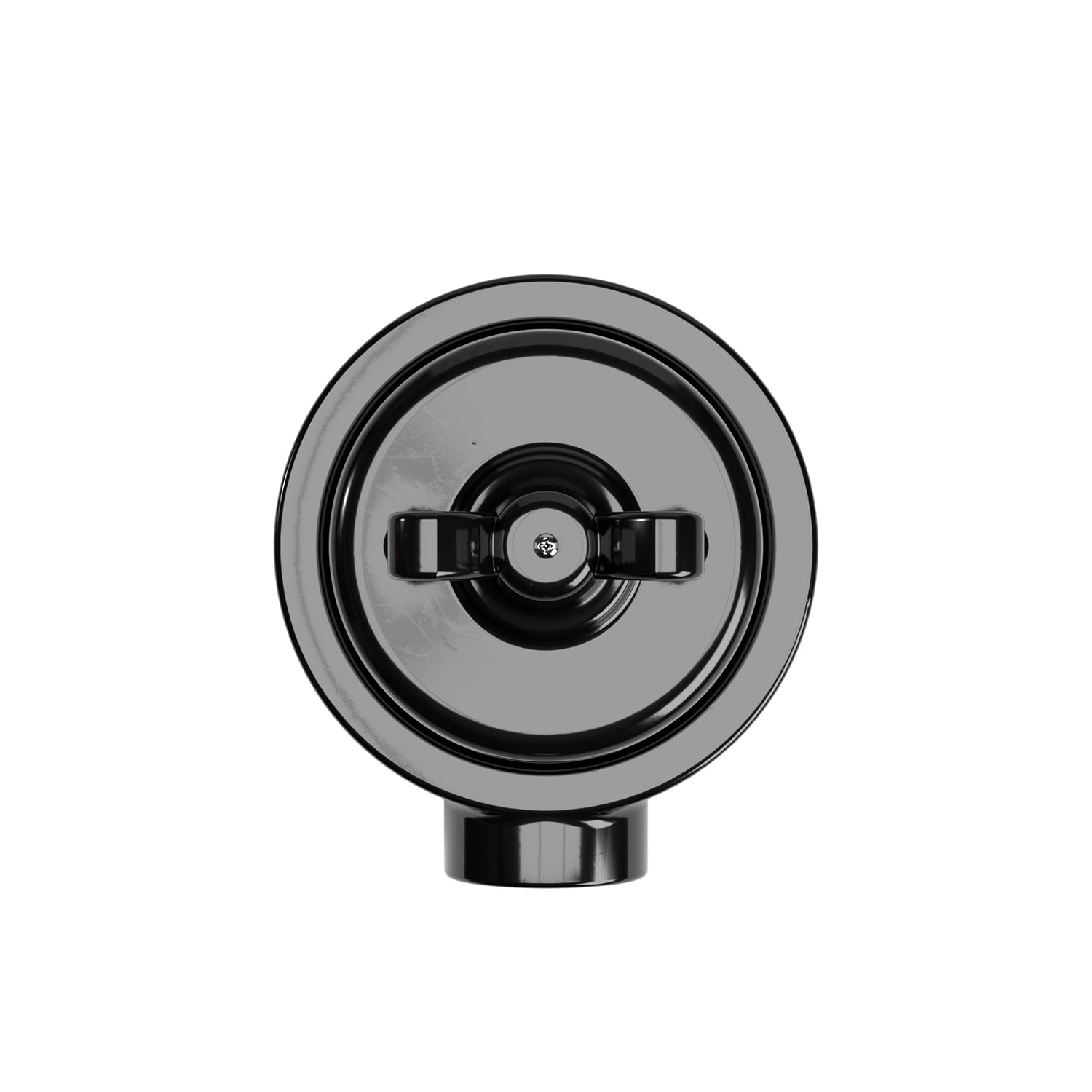 Kit interruttore/deviatore con dado a farfalla e base per Creative-Tubes in porcellana nera Nero 1