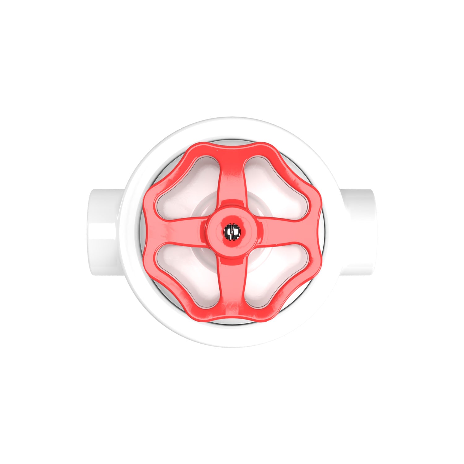 Kit interruttore/deviatore con manopola e base per Creative-Tubes in porcellana bianca Rosso 2 in linea