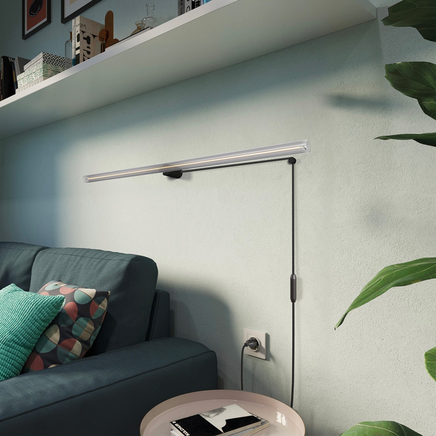 Kit Spostaluce esse14 con portalampada S14d - Nero