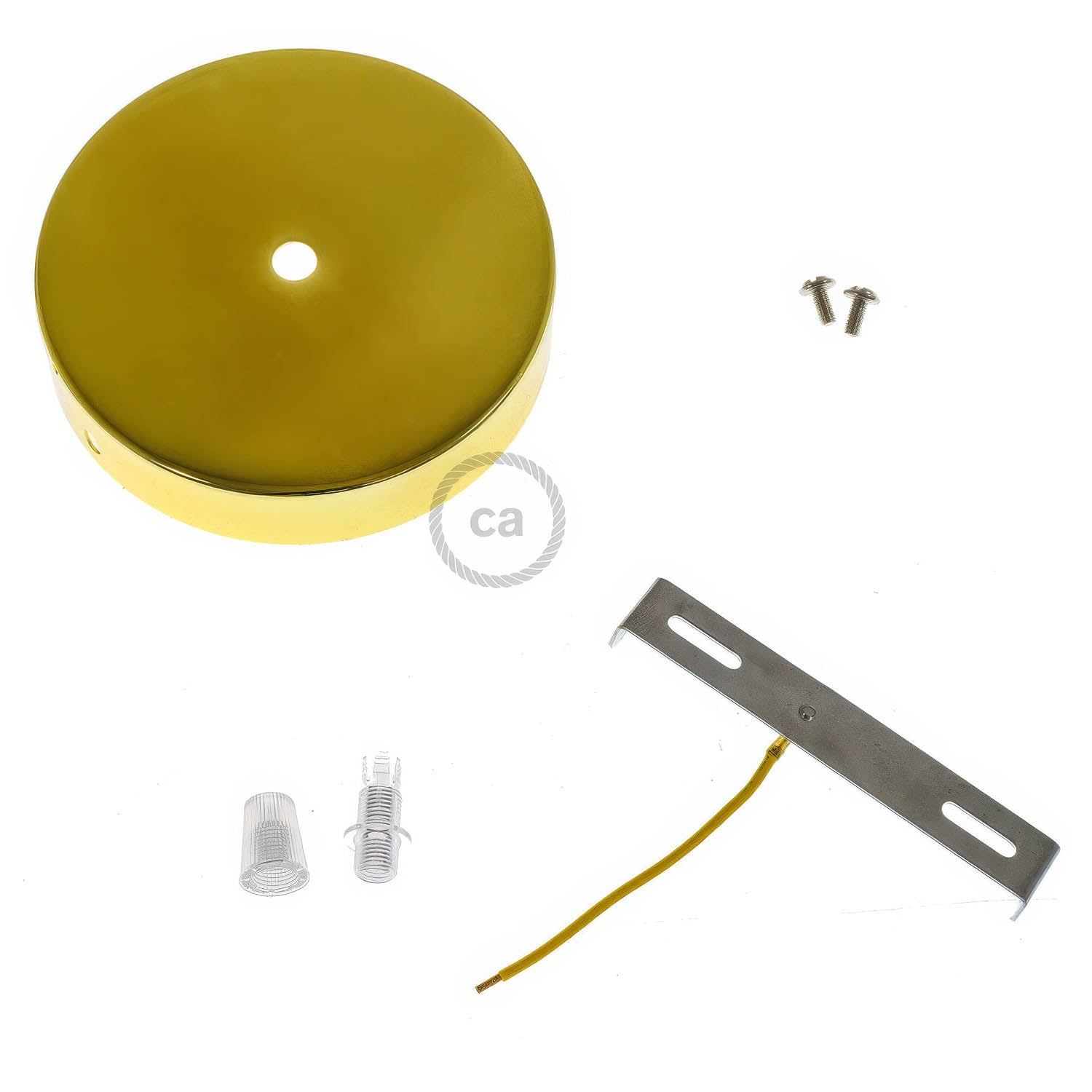 Kit rosone cilindrico in metallo - Ottone Conico