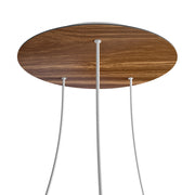 Rosone XXL Rose-One rotondo, diametro 400 mm con 3 fori e 4 fori laterali - Legno Bianco