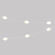 Catena luminosa 6 punti luce da esterno IP67 Bianco sabbia - Marina6