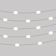 Catena luminosa 12 punti luce da esterno IP67 Verde oliva - Marina12