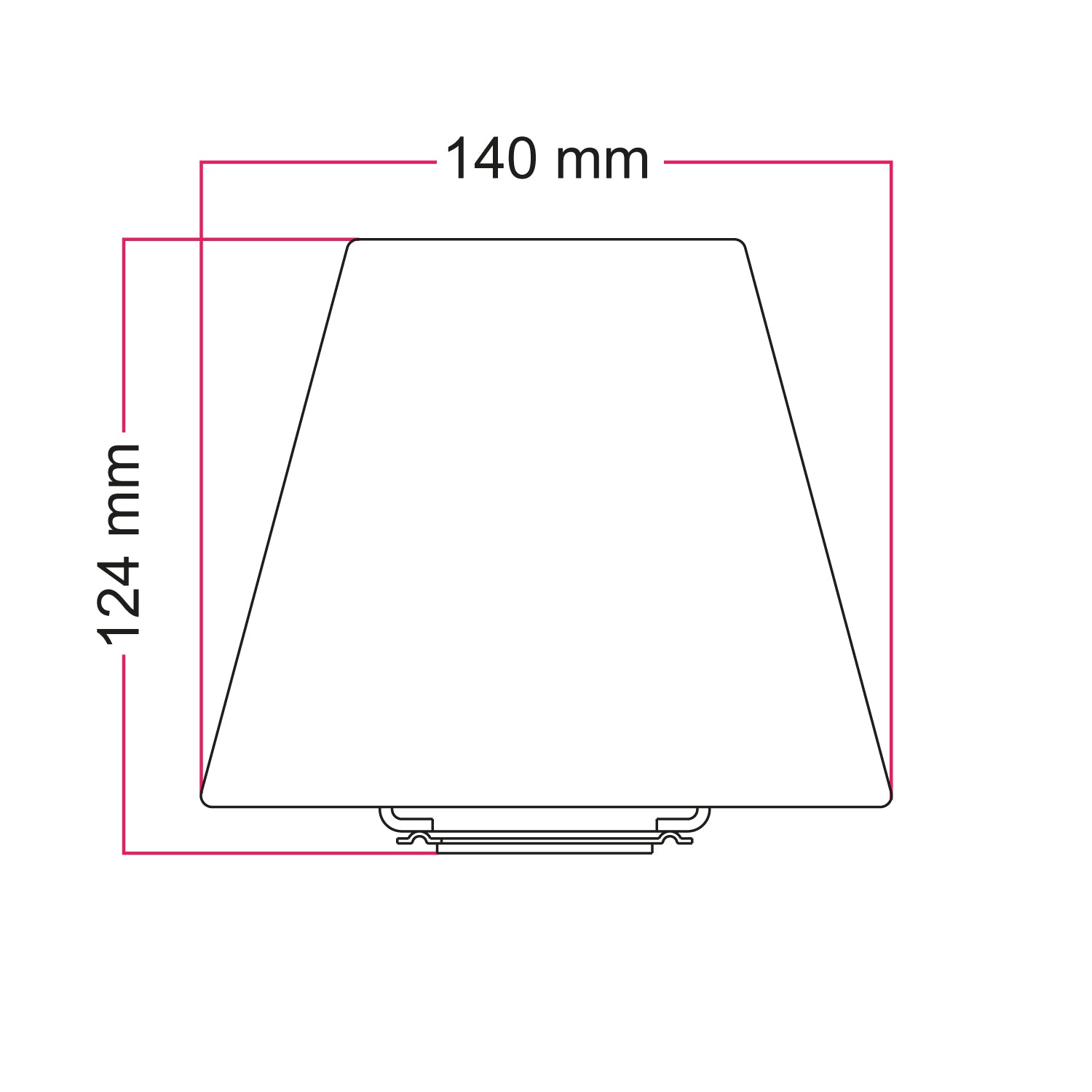 Mini paralume Impero con attacco E27 per lampada da tavolo o applique - Teletta grigio