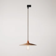 Lampada a sospensione con paralume in ceramica Piatto per binari - Effetto corten