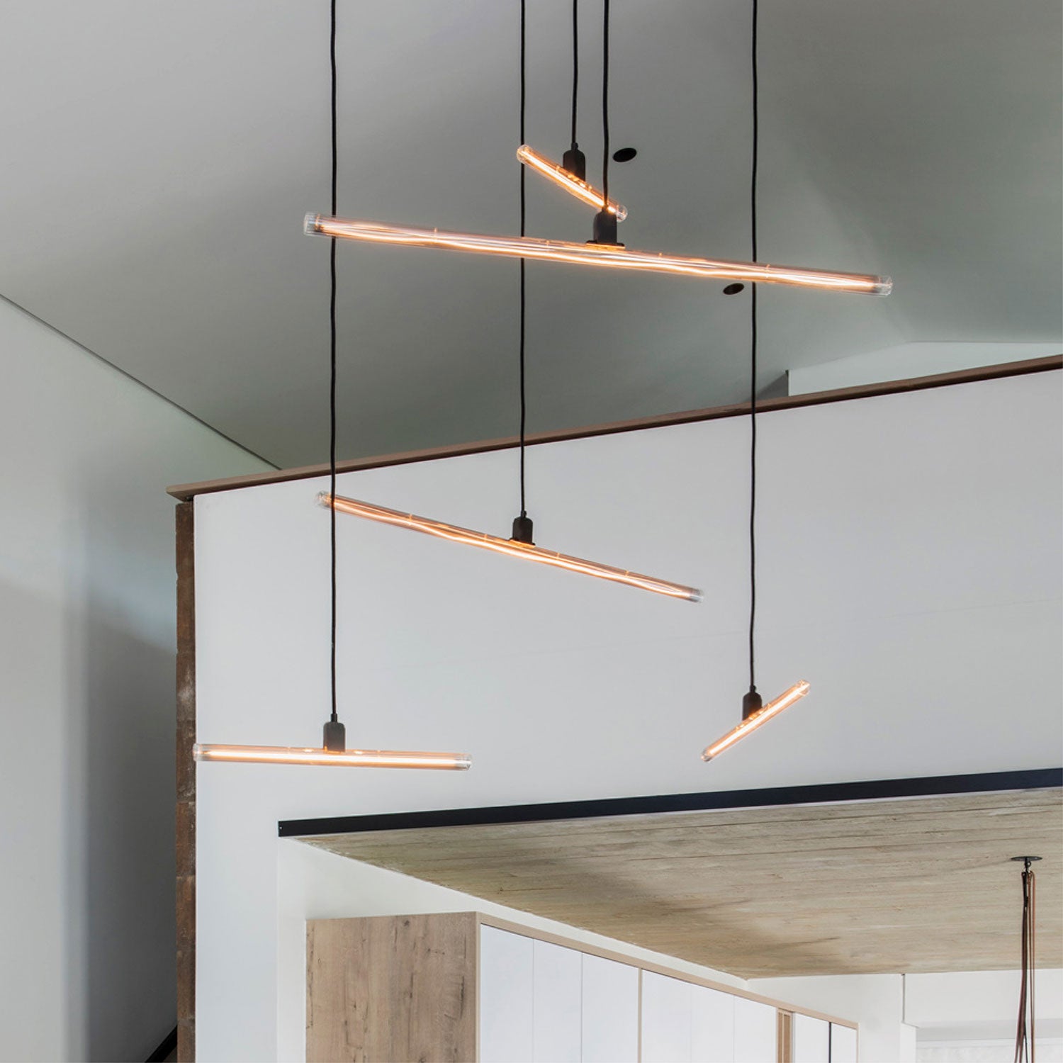 Kit portalampada esse14 per lampade a sospensione con attacco S14d - Effetto Brown marble