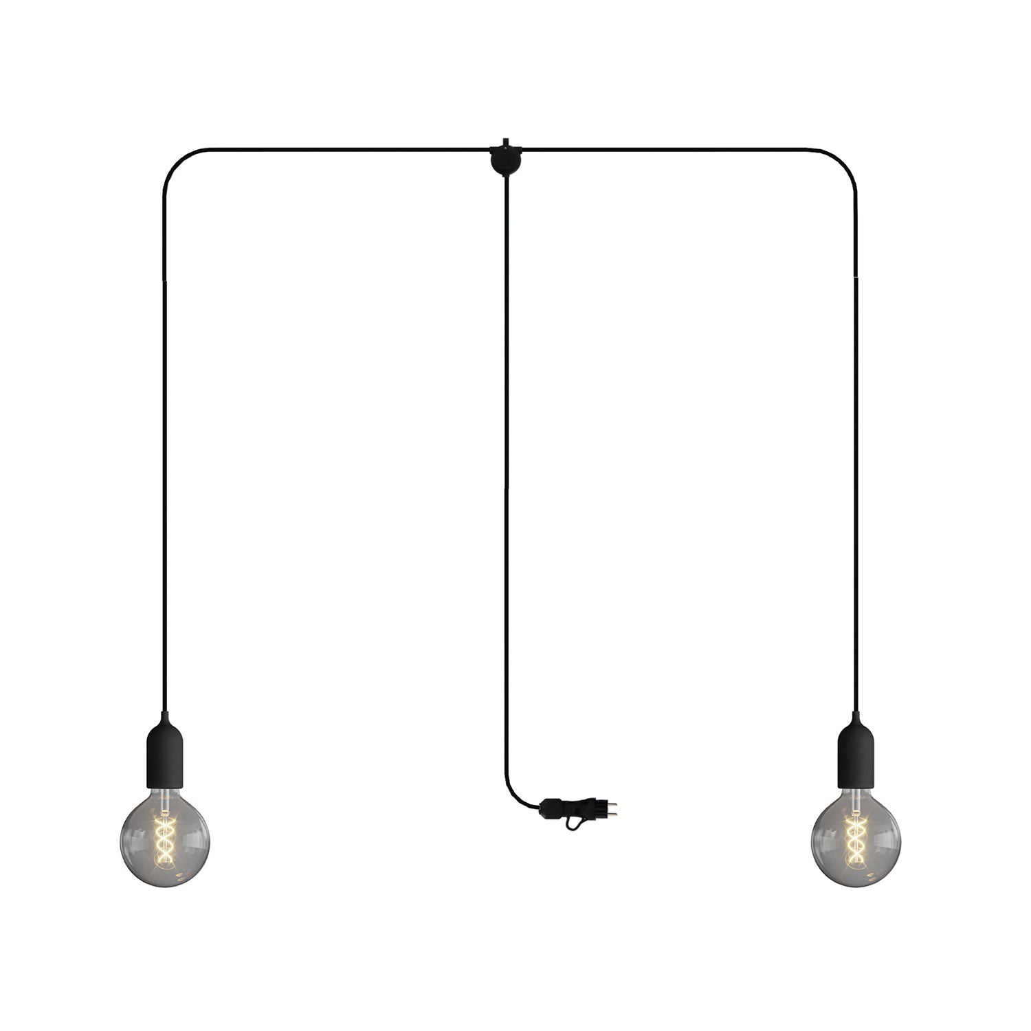 T-Snake Modulair Lampada da esterno IP65 portatile a 2 luci - Nero