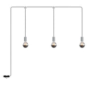 E-Snake Modulair Lampada da esterno IP65 portatile a 3 luci - Grigio ghiaccio