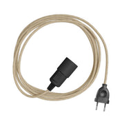 Snake - Lampada plug-in con cavo in tessuto colorato RN06