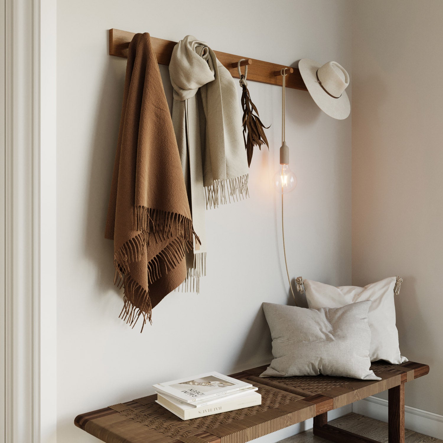 Snake Lampada in silicone con interruttore e spina UK - Desert Brown