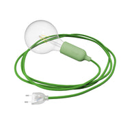 Snake Lampada in silicone con interruttore e spina - Verde prato