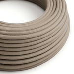 Filo elettrico ricoperto in cotone Grigio Tortora - L'Originale Creative Cables, pensato per lampade fai-da-te - RC43