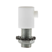 Serracavo cilindrico in plastica completo di tige, dado e rondella - Bianco