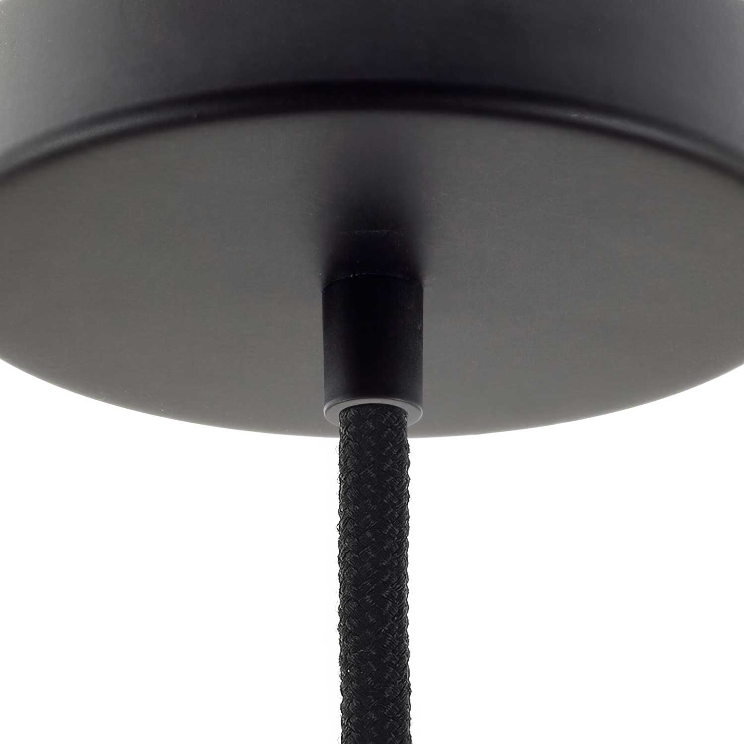 Serracavo cilindrico in plastica completo di tige, dado e rondella - Nero