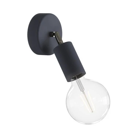 Lampada da parete con snodo orientabile, rosone e portalampada IP65 waterproof - Fermaluce EIVA ELEGANT - Grafite