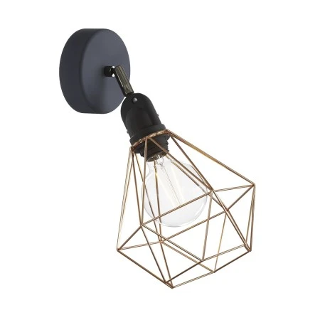 Fermaluce EIVA con snodo orientabile, paralume Diamond e portalampada IP65 waterproof - Rame