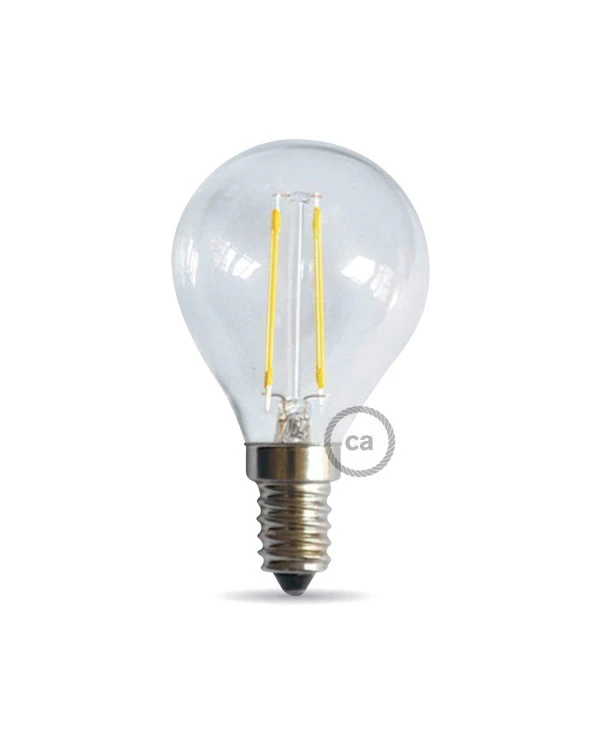 Lampadina LED Trasparente Globo 4,5W 440Lm E14 2700K