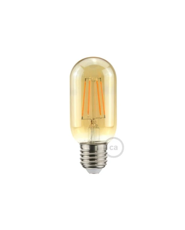 Lampadina LED Dorata Valvola T45 5W 360Lm E27 2000K Dimmerabile