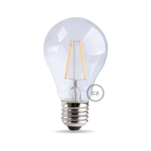 Lampadina LED Trasparente Goccia 7W 806Lm E27 2700K Dimmerabile