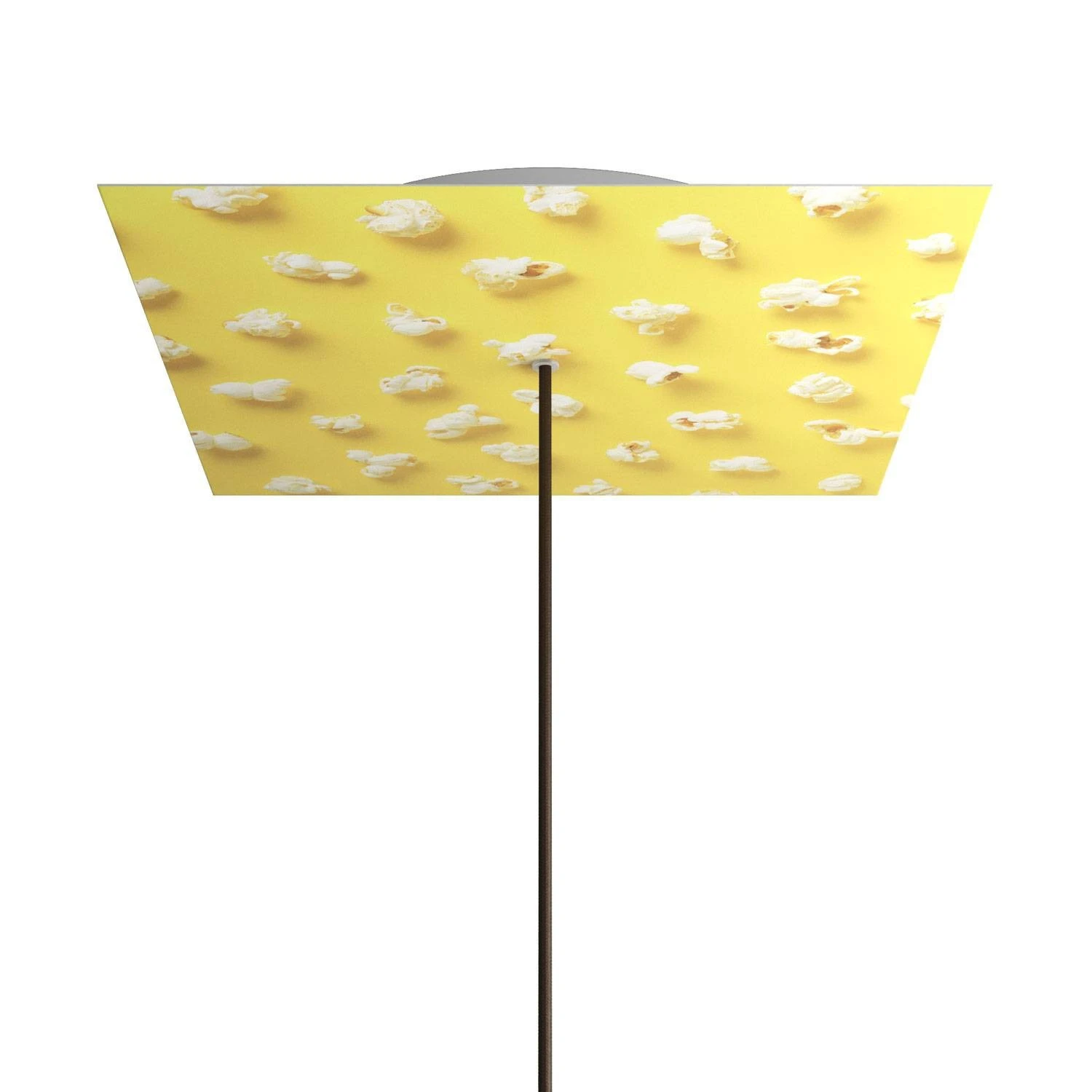 Rosone pop XXL Rose-One quadrato, 400 mm con 1 foro e 4 fori laterali - PROMO