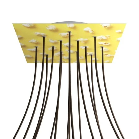 Rosone XXL Rose-One quadrato, 400 mm con 15 fori e 4 fori laterali - PROMO - Pop-Corn