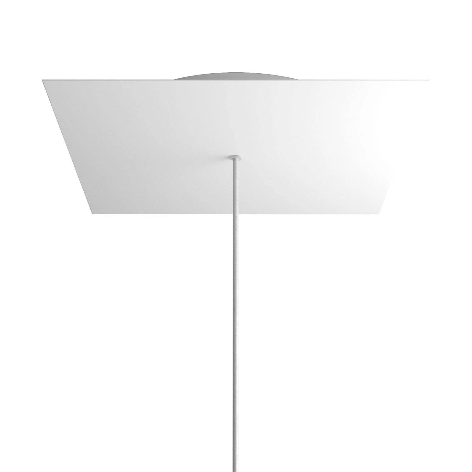 Rosone XXL quadrato, 40 cm, 1 foro e 4 laterali - Rose-One