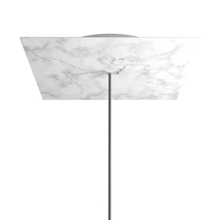 Rosone XXL quadrato, 40 cm, 1 foro e 4 laterali - Rose-One - Marmo Carrara