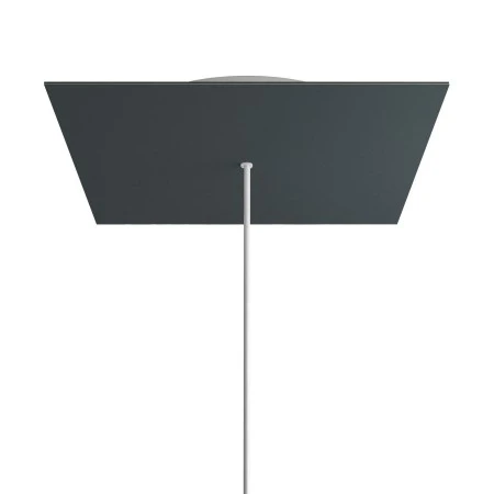 Rosone XXL quadrato, 40 cm, 1 foro e 4 laterali - Rose-One - Antracite