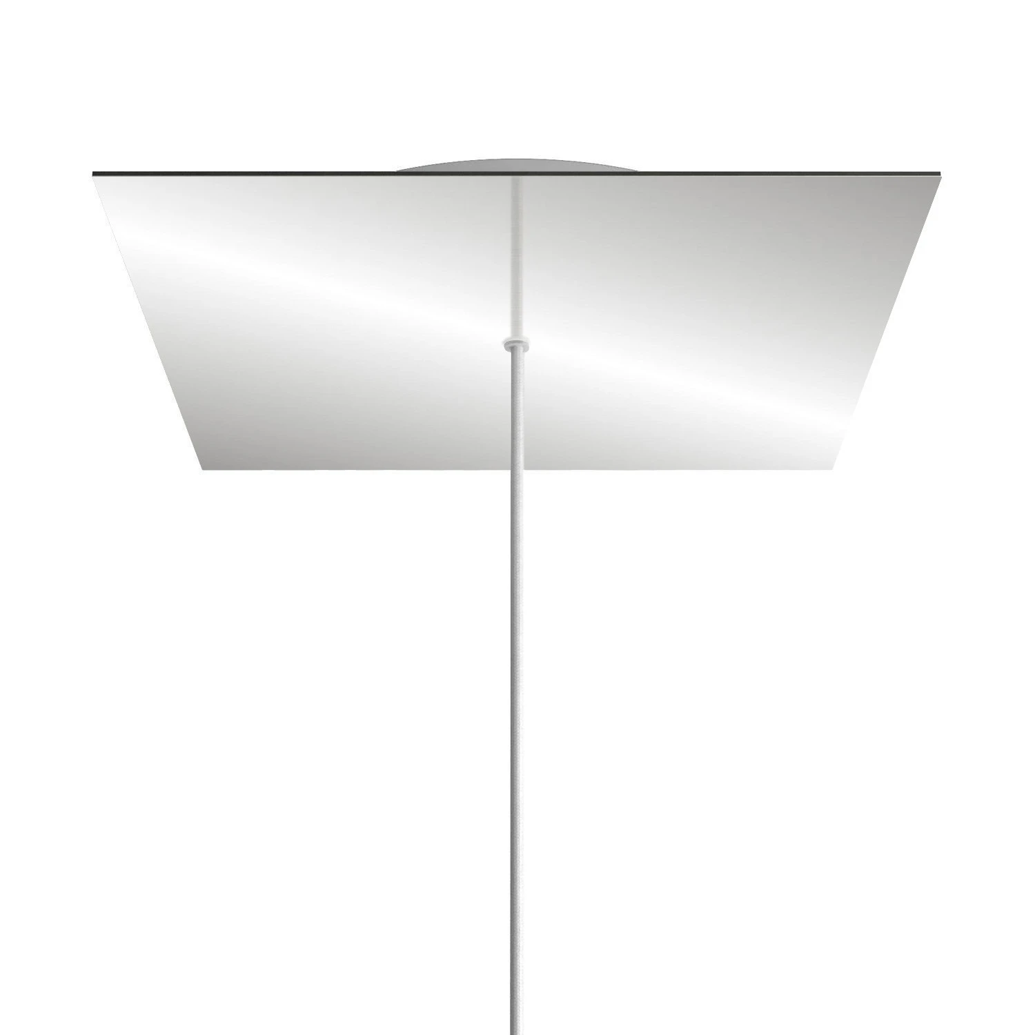 Rosone XXL quadrato, 40 cm, 1 foro e 4 laterali - Rose-One